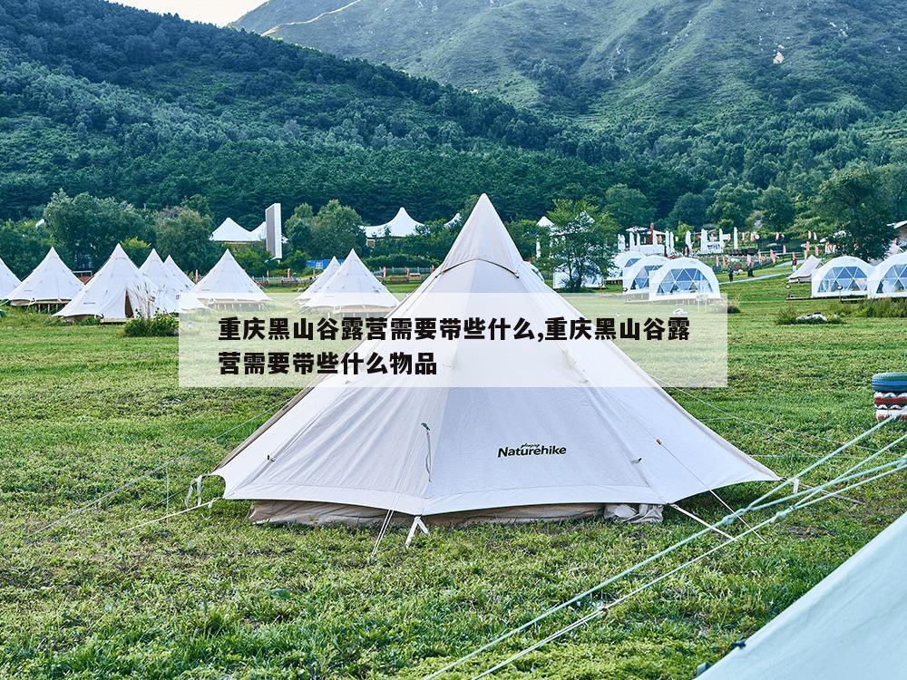 重庆黑山谷露营需要带些什么,重庆黑山谷露营需要带些什么物品