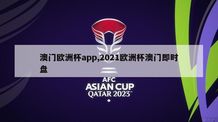 澳门欧洲杯app,2021欧洲杯澳门即时盘