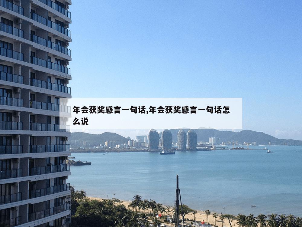 年会获奖感言一句话,年会获奖感言一句话怎么说