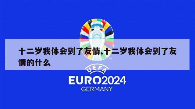 十二岁我体会到了友情,十二岁我体会到了友情的什么