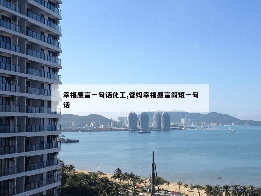 幸福感言一句话化工,爸妈幸福感言简短一句话