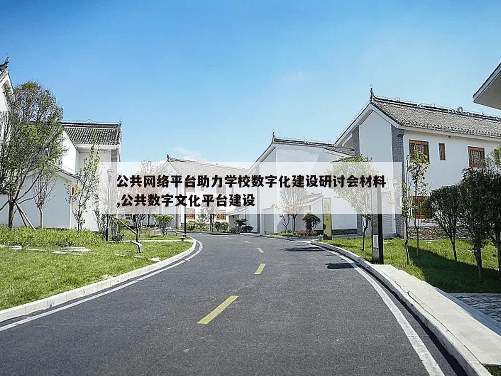 公共网络平台助力学校数字化建设研讨会材料,公共数字文化平台建设